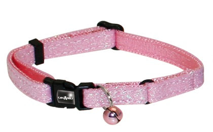 Zgarda Glitter 20 Cm Reglabila Roz